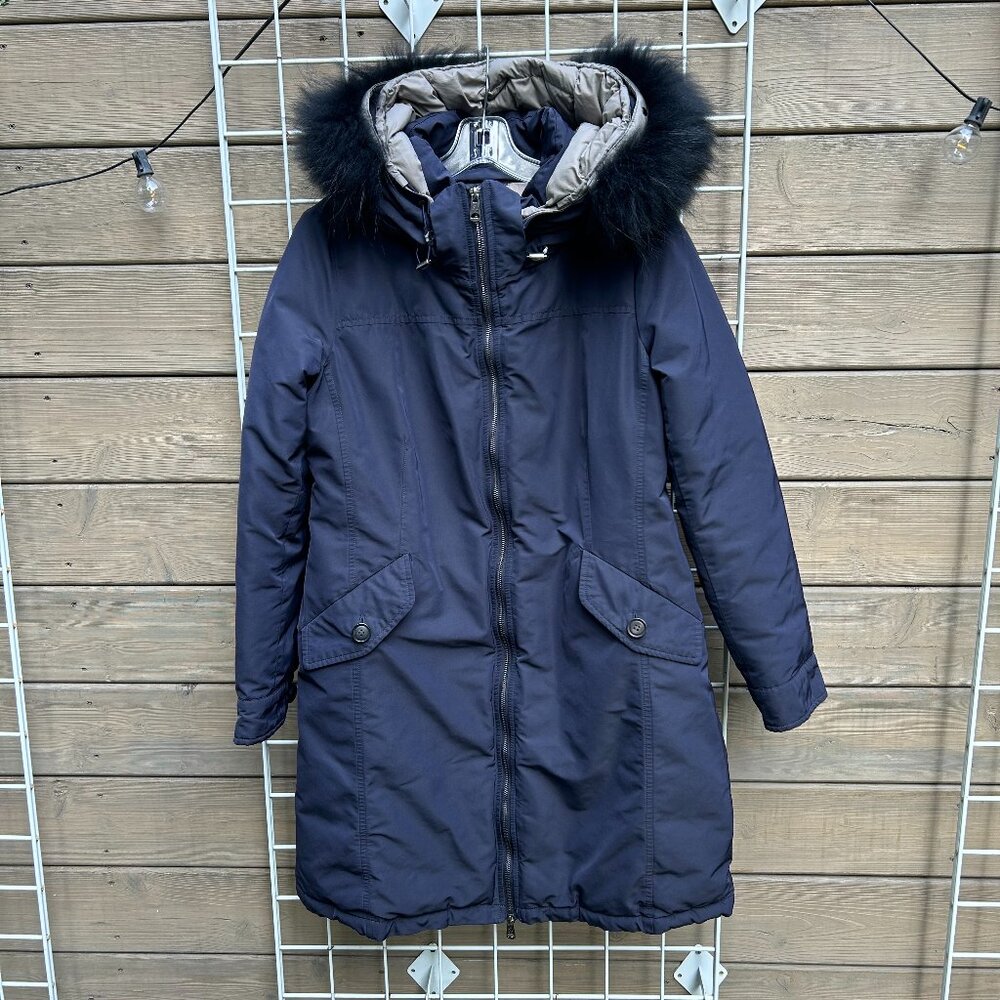 Max Mara Weekend Sz 10 Navy Down Coat